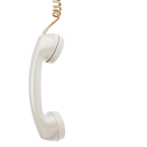 Handset of corded telephone from the 1990's